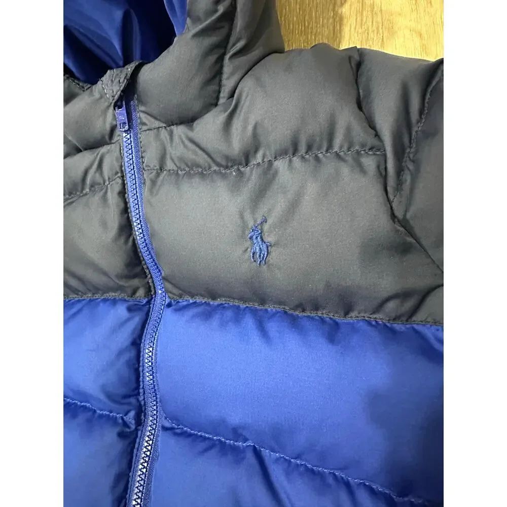 Ralph Lauren Blue Navy Hooded Puffer Snowsuit